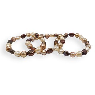 (3 Pc) Honora Pearl Bracelets