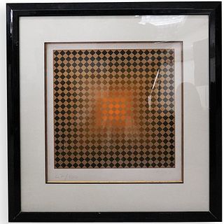 Victor Vasarely (French/Hungarian, 1908-1997) Limited Edition Serigraph