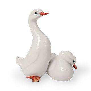 Herend Porcelain "Double Ducks" Figurines