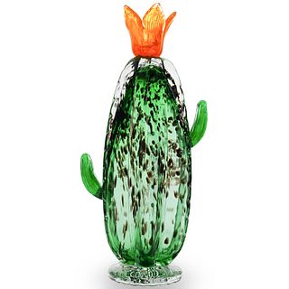 Murano Glass Cactus Figurine