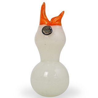 Murano Glass "Feeding Bird" Vase
