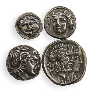(4Pc) Ancient Silver Greek Coins