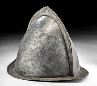 17th C. Spanish Steel Crested Morion