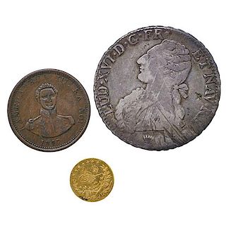 COINS OF FRANCE, ITALY, TURKEY, ENGLAND, ETC.