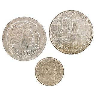 COINS OF BULGARIA, HUNGARY, GERMANY AND POLAND