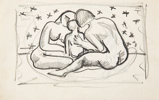 A DOUBLE SIDED DRAWING BY ROCKWELL KENT (AMERICAN 1882-1971)