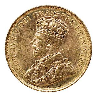 1912 CANADA $5 GOLD COIN