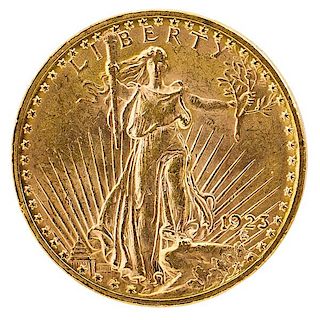 U.S. 1923 ST. GAUDENS $20.00 GOLD COIN