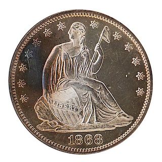 U.S. 1868 50C PROOF COIN