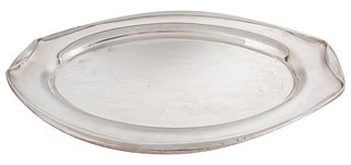 A FRENCH STERLING SILVER TRAY, CARTIER, CIRCA 1950S