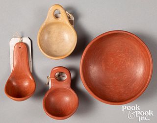Four pieces of Hopi Indian pottery