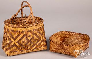 Two Cherokee Indian baskets