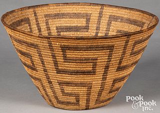 Pima Indian coiled basket