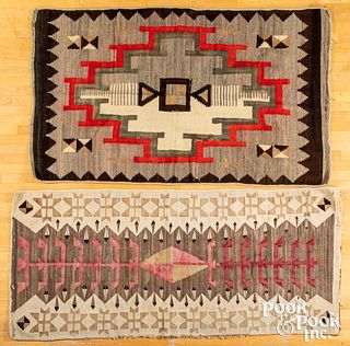 Two Navajo Indian rugs