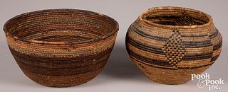 Two early tribal baskets