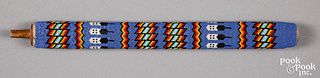 Plains Indian beaded pipe stem