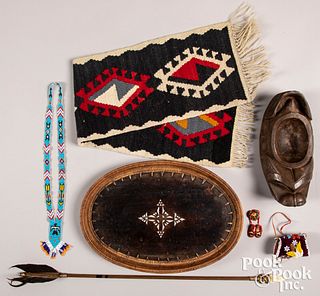 Group of Native American Indian items