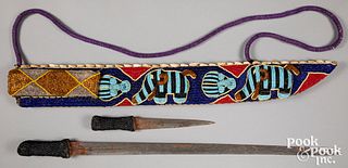 African Yoruba ceremonial sword and dagger