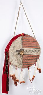Native American Indian shield, mid 20th c.