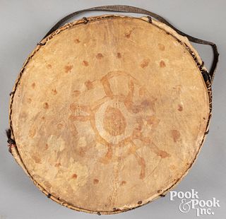 Native American Indian hide drum