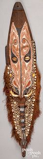 New Guinea ceremonial painted tribal mask
