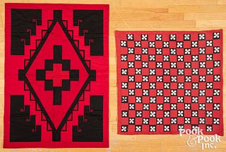Contemporary Iroquois Indian cradle blanket