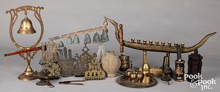 Group of ethnographic decorative items