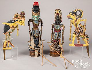 Indonesia stick puppets
