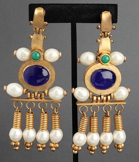 Chanel Byzantine Chandelier Earrings, c. 1970