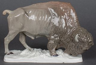 Meissen "Bison" Porcelain Figurine