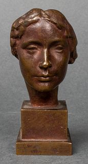 Victor D. Salvatore "Mask of a Woman" Bronze