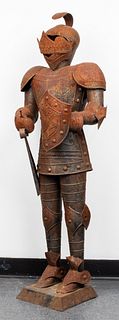 Diminutive Medieval Style Suit of Metal Armor
