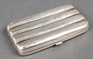 English Sterling Silver Cigarette Case