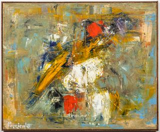 Abraham Pariente Modern Abstract Oil on Canvas