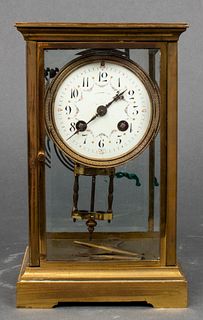 Tiffany & Co. Japy Freres Brass Clock