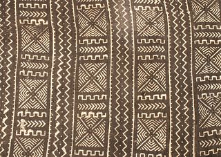 West African Bogolan Mud Cloth Textile, Mali