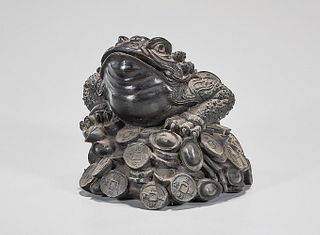 Chinese Metal Sculpture of a Frog