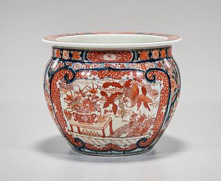 Japanese Imari-Style Porcelain Jardiniere