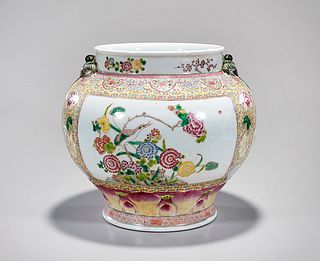 Chinese Famille Rose Porcelain Jardiniere