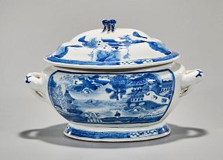 Chinese Blue and White Porcelain Tureen