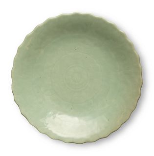 Chinese Celadon Plate, Qianlong