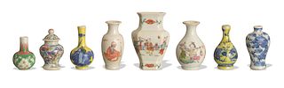 Group of Eight Porcelain Items, 19/early-20th Century