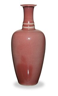 Chinese Peachbloom Laifu Vase, 19th Century