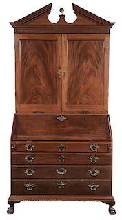 American Chippendale Figured Mahogany