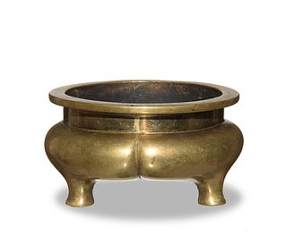 Chinese Bronze Censer with Xuande Mark, 19th Century