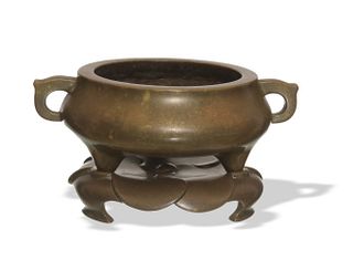 Chinese Bronze Censer, Early-19th Century
