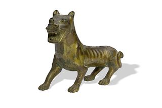 Chinese Gilt Bronze Beast, Ming Dynasty or Earlier