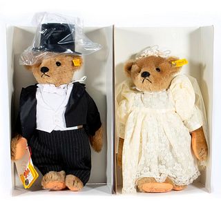 Vintage Steiff Bride and Groom Teddy Bears