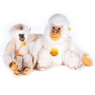 Large Vintage Steiff Monkey, Lot of 2