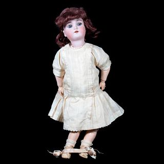 Antique German Heinrich Handwerck Bisque Head Doll 17" Tall